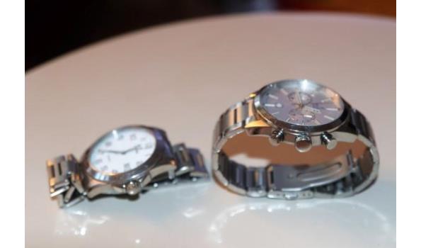 2 div horloges FESTINA type F16826 en F16376, werking niet gekend, met gebruikssporen